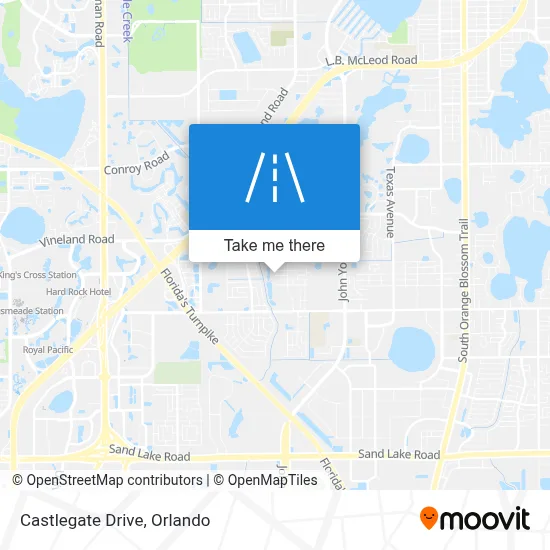 Castlegate Drive map