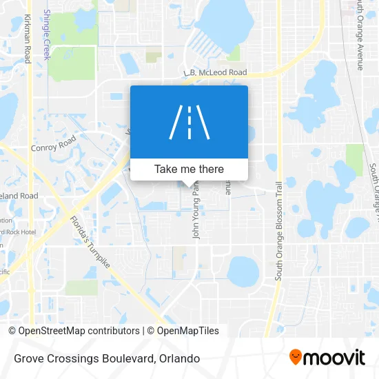 Grove Crossings Boulevard map