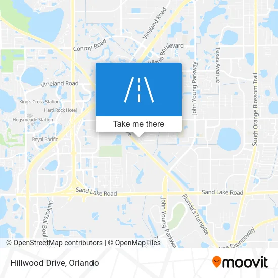 Hillwood Drive map