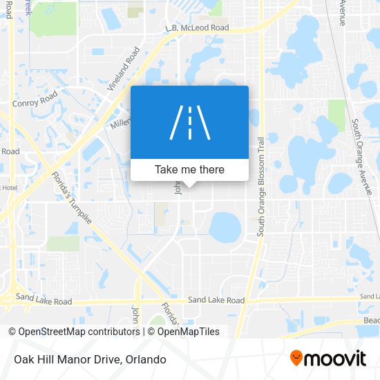 Oak Hill Manor Drive map