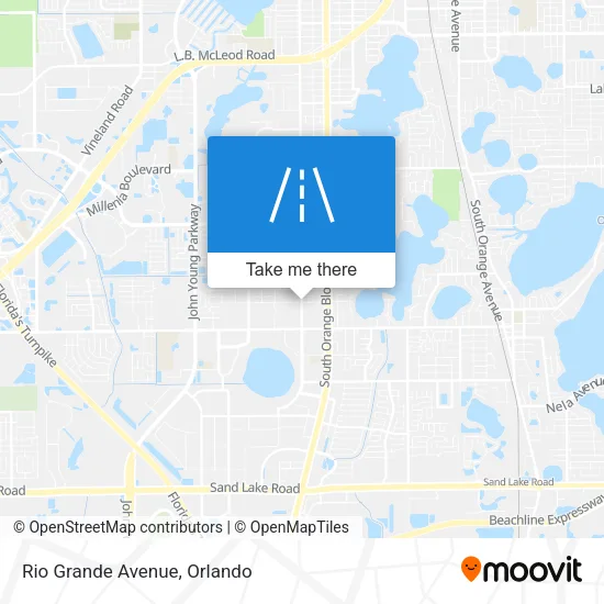 Rio Grande Avenue map