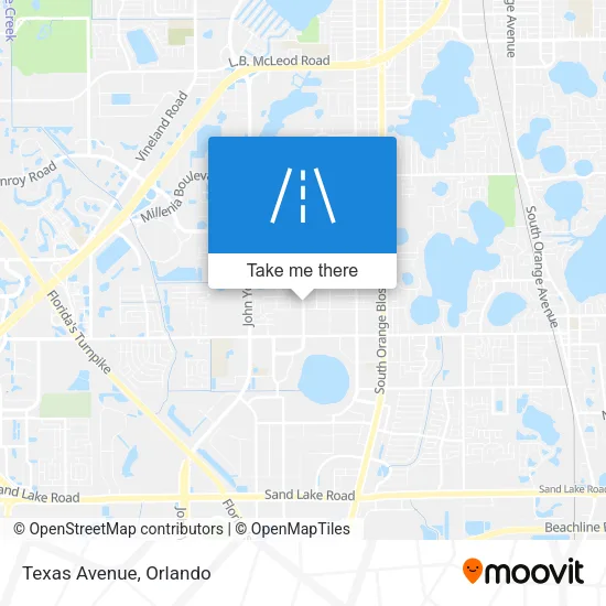 Texas Avenue map
