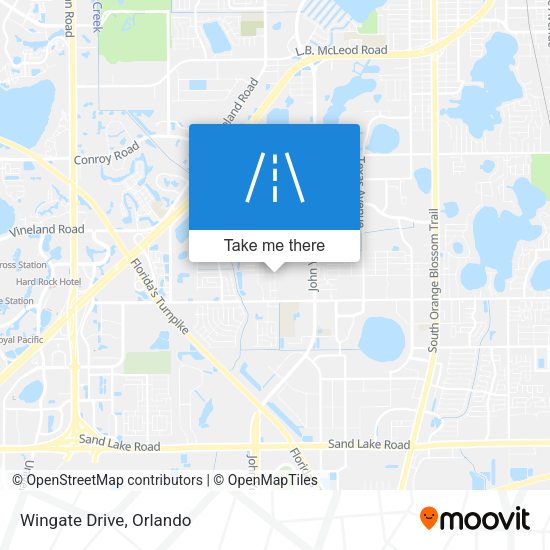 Mapa de Wingate Drive