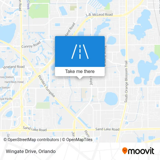 Wingate Drive map