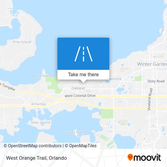 Mapa de West Orange Trail