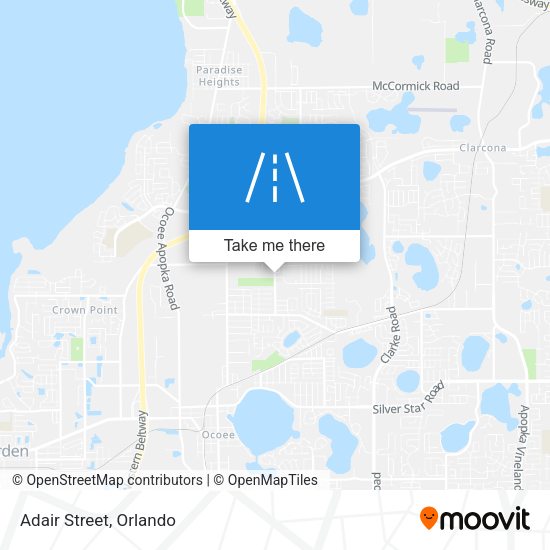 Mapa de Adair Street