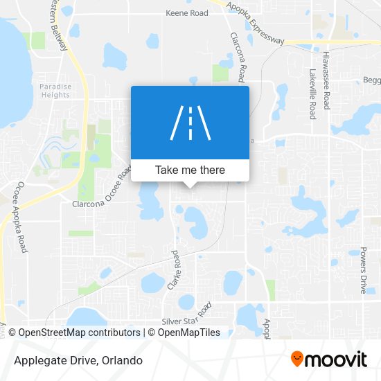 Applegate Drive map