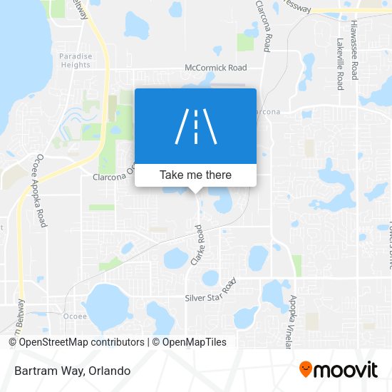 Mapa de Bartram Way