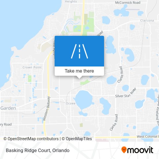 Mapa de Basking Ridge Court