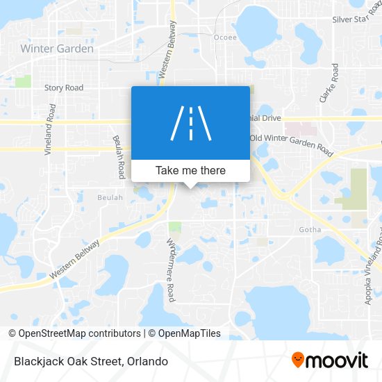 Mapa de Blackjack Oak Street