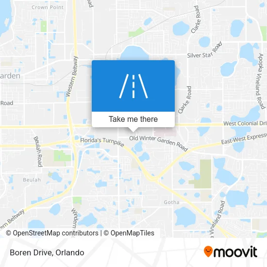 Boren Drive map