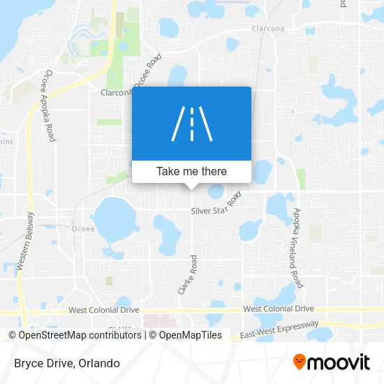 Bryce Drive map