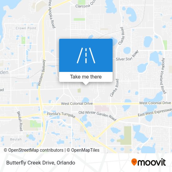 Butterfly Creek Drive map
