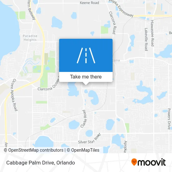 Cabbage Palm Drive map