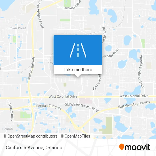 California Avenue map
