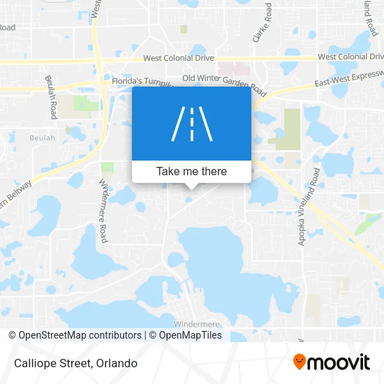Calliope Street map