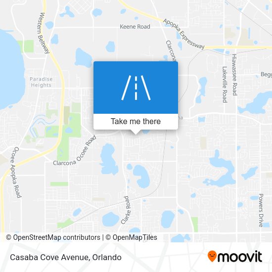 Casaba Cove Avenue map