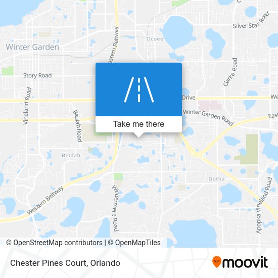 Mapa de Chester Pines Court