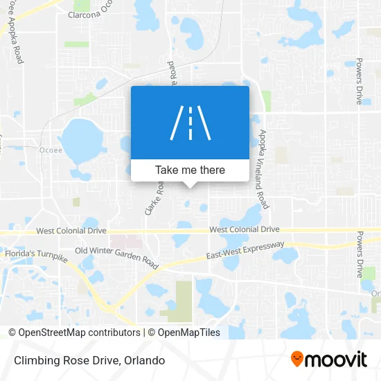 Climbing Rose Drive map