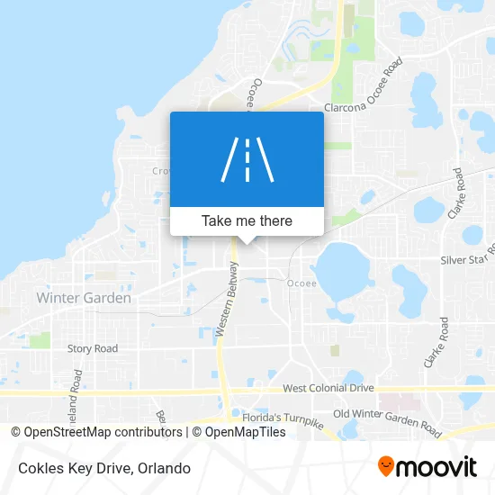 Cokles Key Drive map