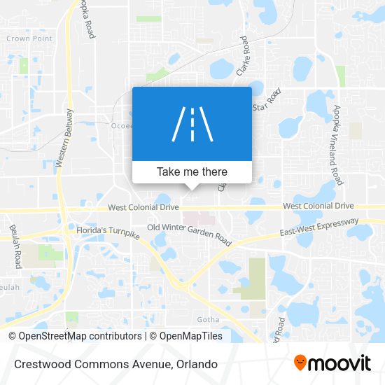 Crestwood Commons Avenue map