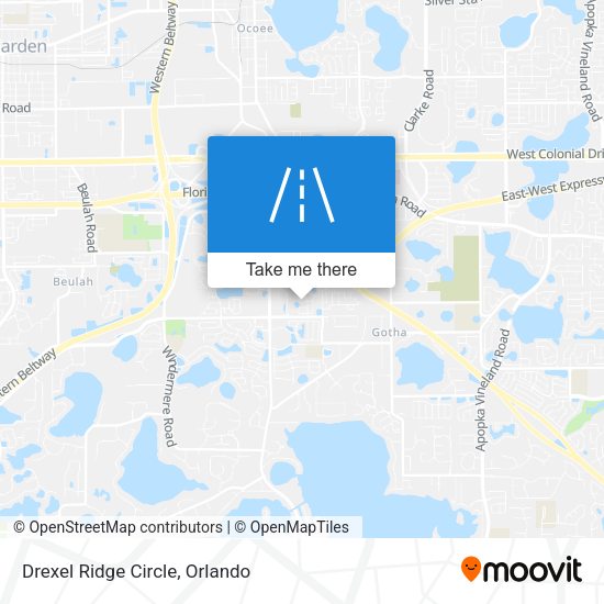 Drexel Ridge Circle map