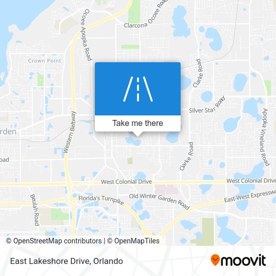 Mapa de East Lakeshore Drive