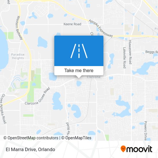 Mapa de El Marra Drive