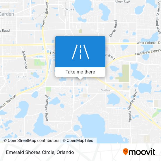 Emerald Shores Circle map