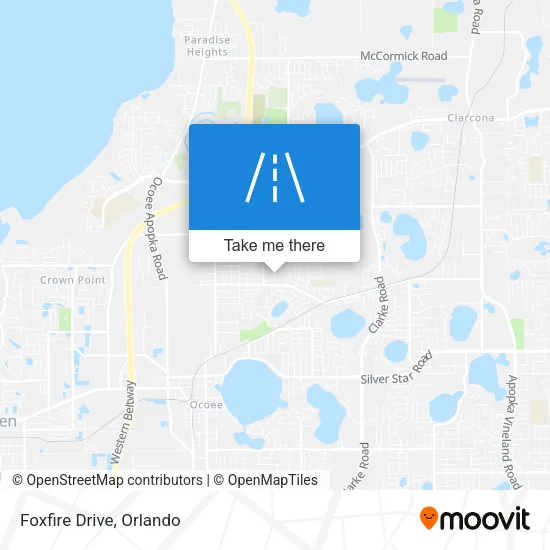Foxfire Drive map