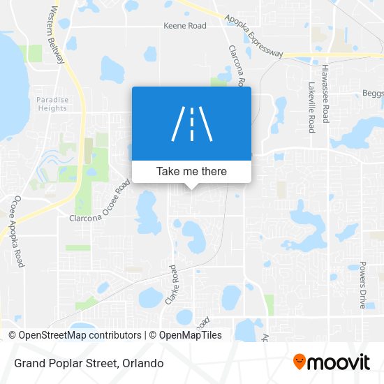 Grand Poplar Street map
