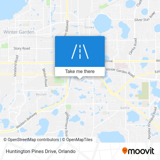 Huntington Pines Drive map