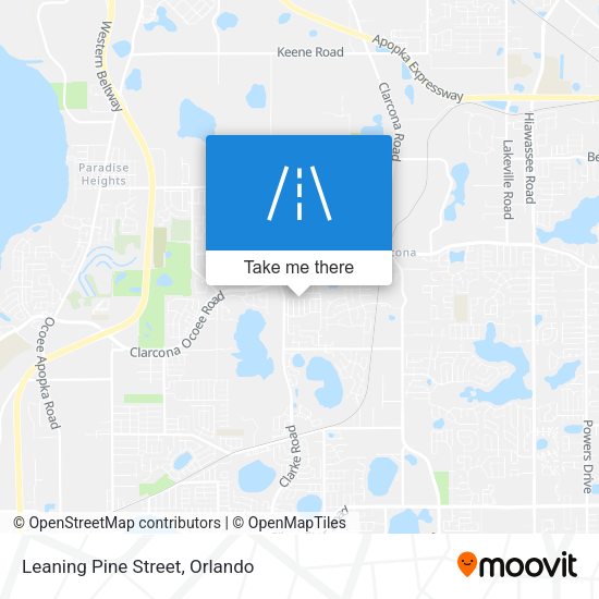 Mapa de Leaning Pine Street