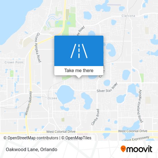 Mapa de Oakwood Lane