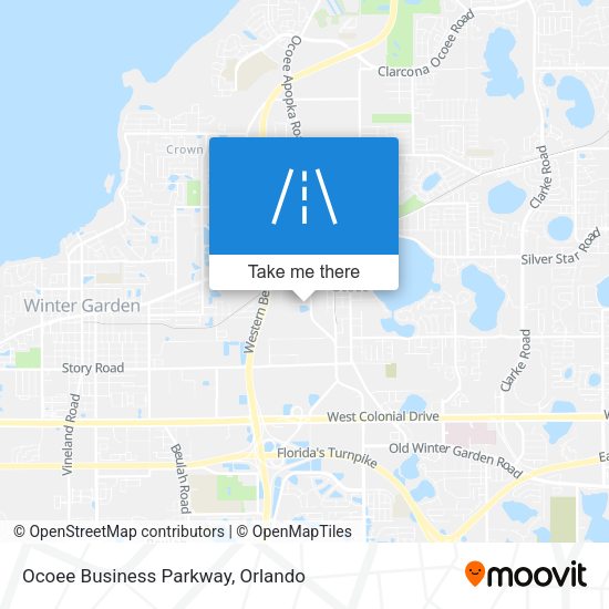 Ocoee Business Parkway map