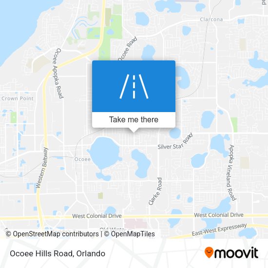 Ocoee Hills Road map