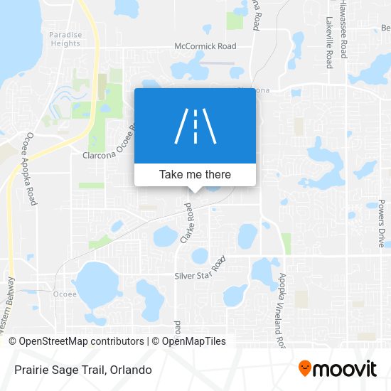 Mapa de Prairie Sage Trail