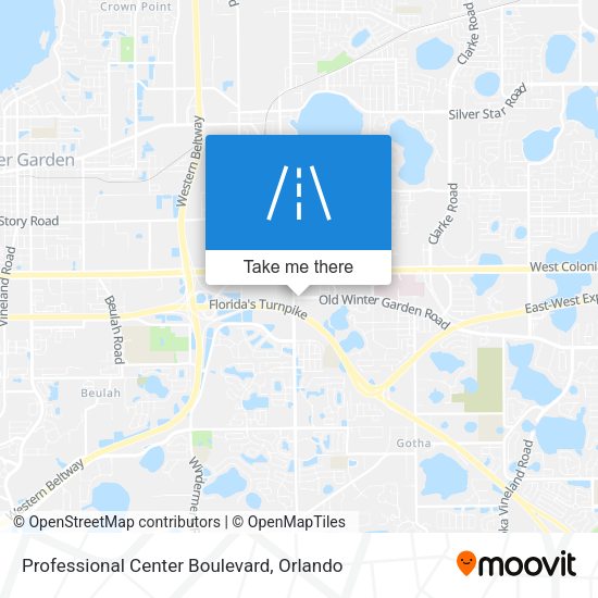 Mapa de Professional Center Boulevard