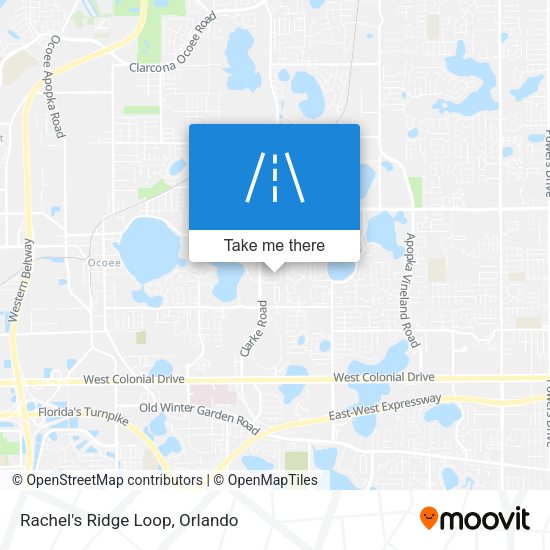 Rachel's Ridge Loop map