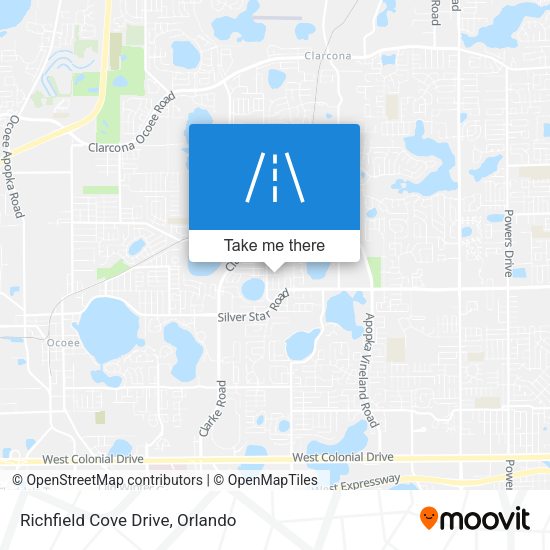 Richfield Cove Drive map