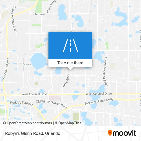 Robyn's Glenn Road map