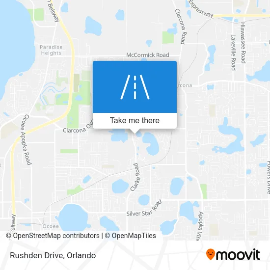 Rushden Drive map