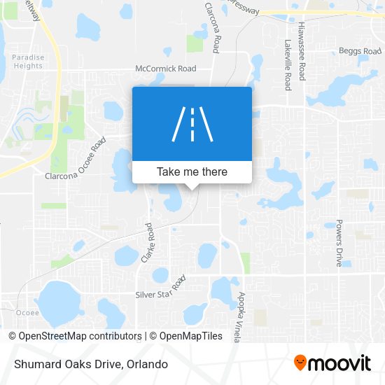 Mapa de Shumard Oaks Drive