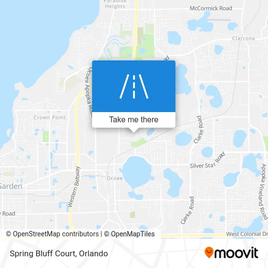 Spring Bluff Court map