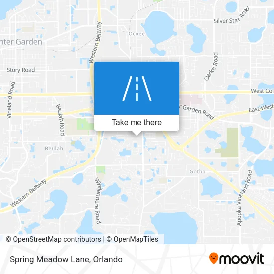 Spring Meadow Lane map