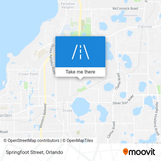 Mapa de Springfoot Street