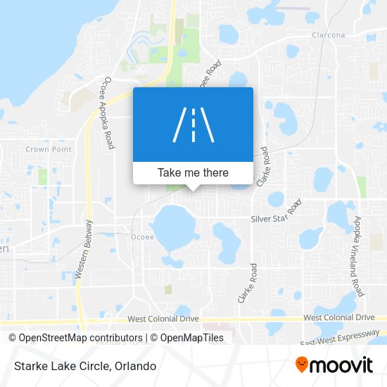 Starke Lake Circle map