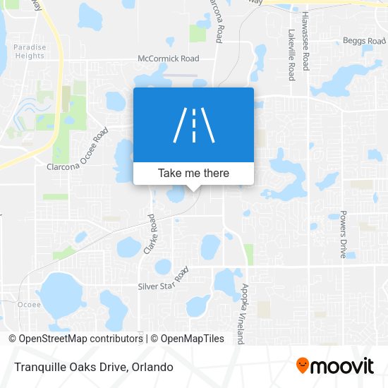 Mapa de Tranquille Oaks Drive
