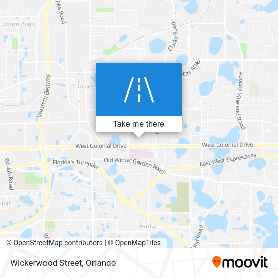 Mapa de Wickerwood Street