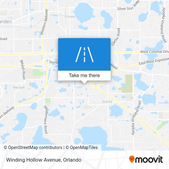 Winding Hollow Avenue map